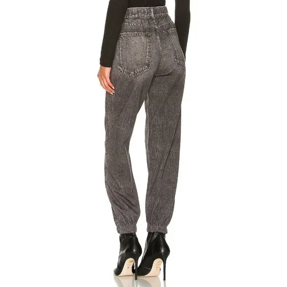NWT rag & bone Miramar Jogger in Black Magic Photo Print Faux Jean Sweatpant XXS - Picture 9 of 9
